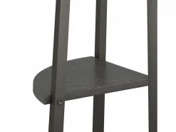 Clicnbuy Estantería|Estantería de esquina de 4 niveles negra 45,5x31,5x150 cm