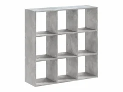 Estantería de madera de ingeniería hormigón 102x32x102 cm^Clicnbuy Best