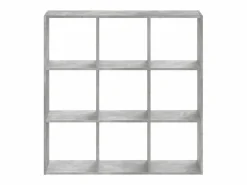 Estantería de madera de ingeniería hormigón 102x32x102 cm^Clicnbuy Best