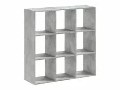 Estantería de madera de ingeniería hormigón 102x32x102 cm^Clicnbuy Best
