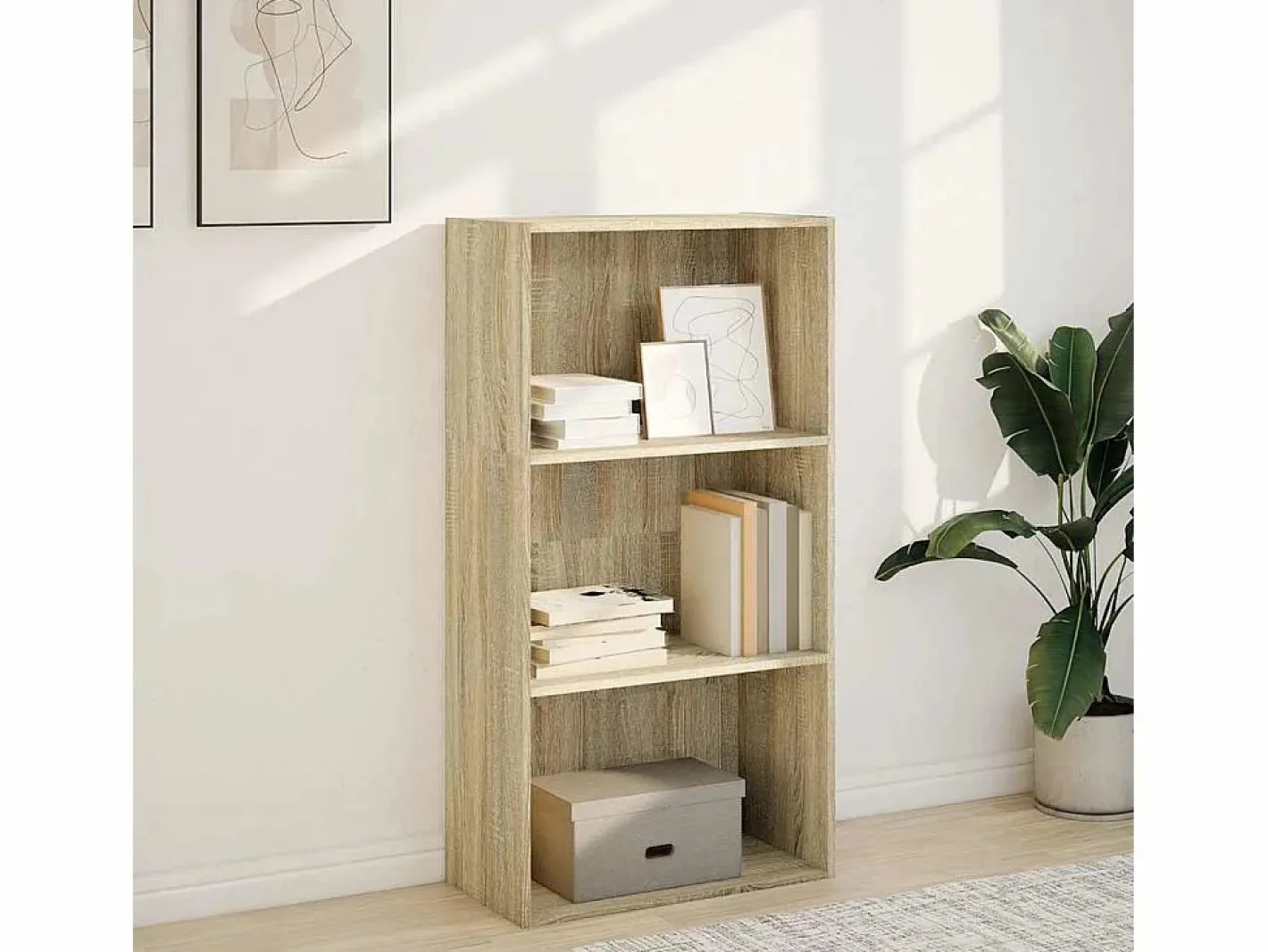 Clicnbuy Estantería de madera de ingeniería roble Sonoma 60x30x114 cm Marru00f3n New