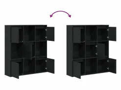 Clicnbuy Librería|Estantería de madera de ingeniería roble 89x24x101,5 cm