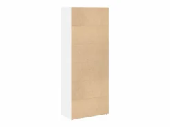 Clicnbuy Librería|Estantería de madera de ingeniería blanca 60x30x152 cm