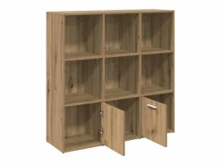 Clicnbuy Estantería de madera de ingeniería roble artisan 98x29x97,5 cm Marru00f3n Sale
