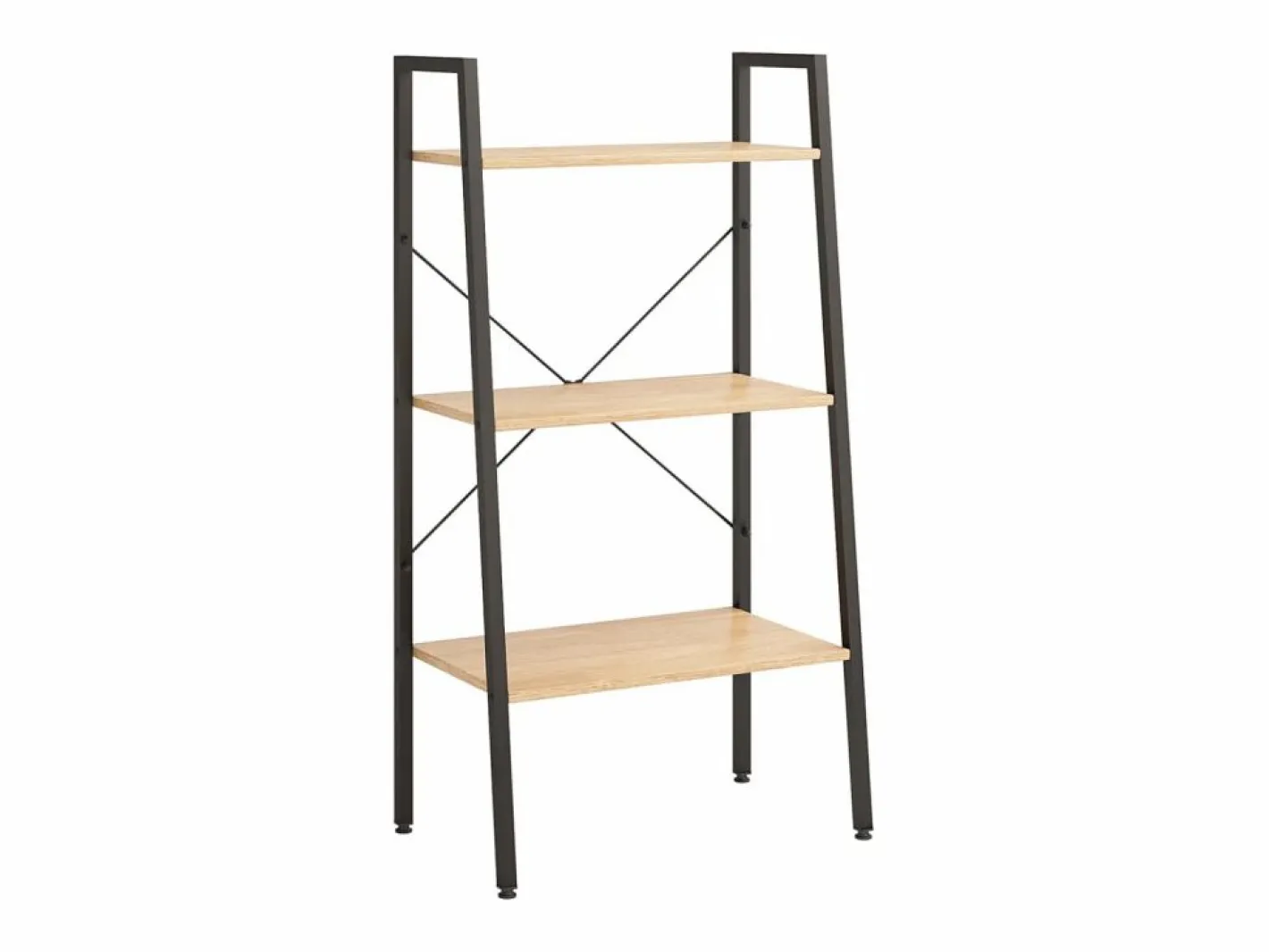 Clicnbuy Estantería|Estantería de pie 3 baldas marrón claro y negro 56x35x108 cm