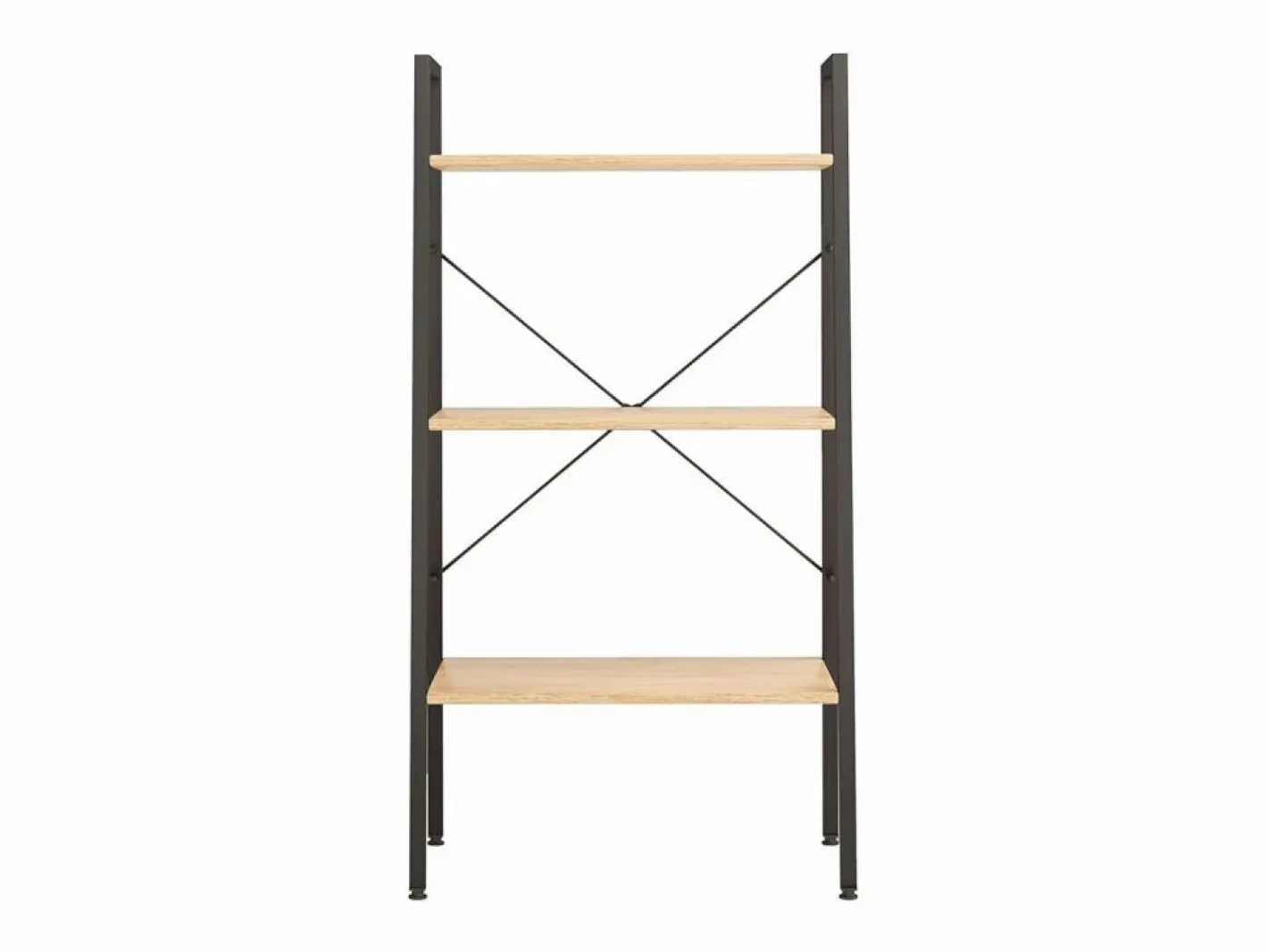 Clicnbuy Estantería|Estantería de pie 3 baldas marrón claro y negro 56x35x108 cm