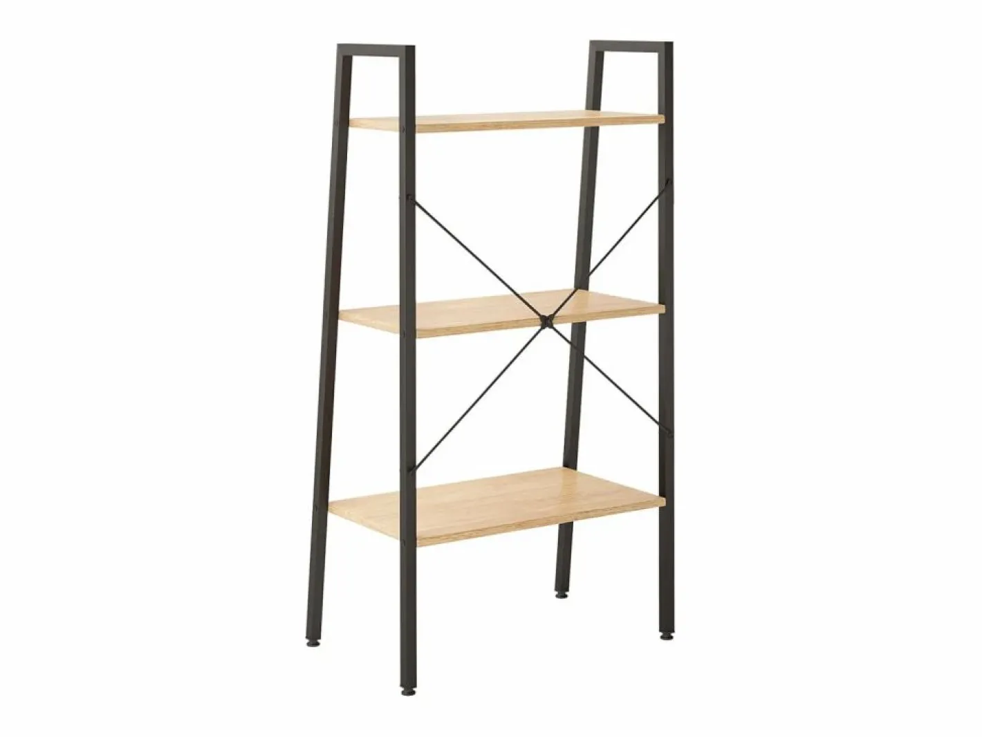Clicnbuy Estantería|Estantería de pie 3 baldas marrón claro y negro 56x35x108 cm
