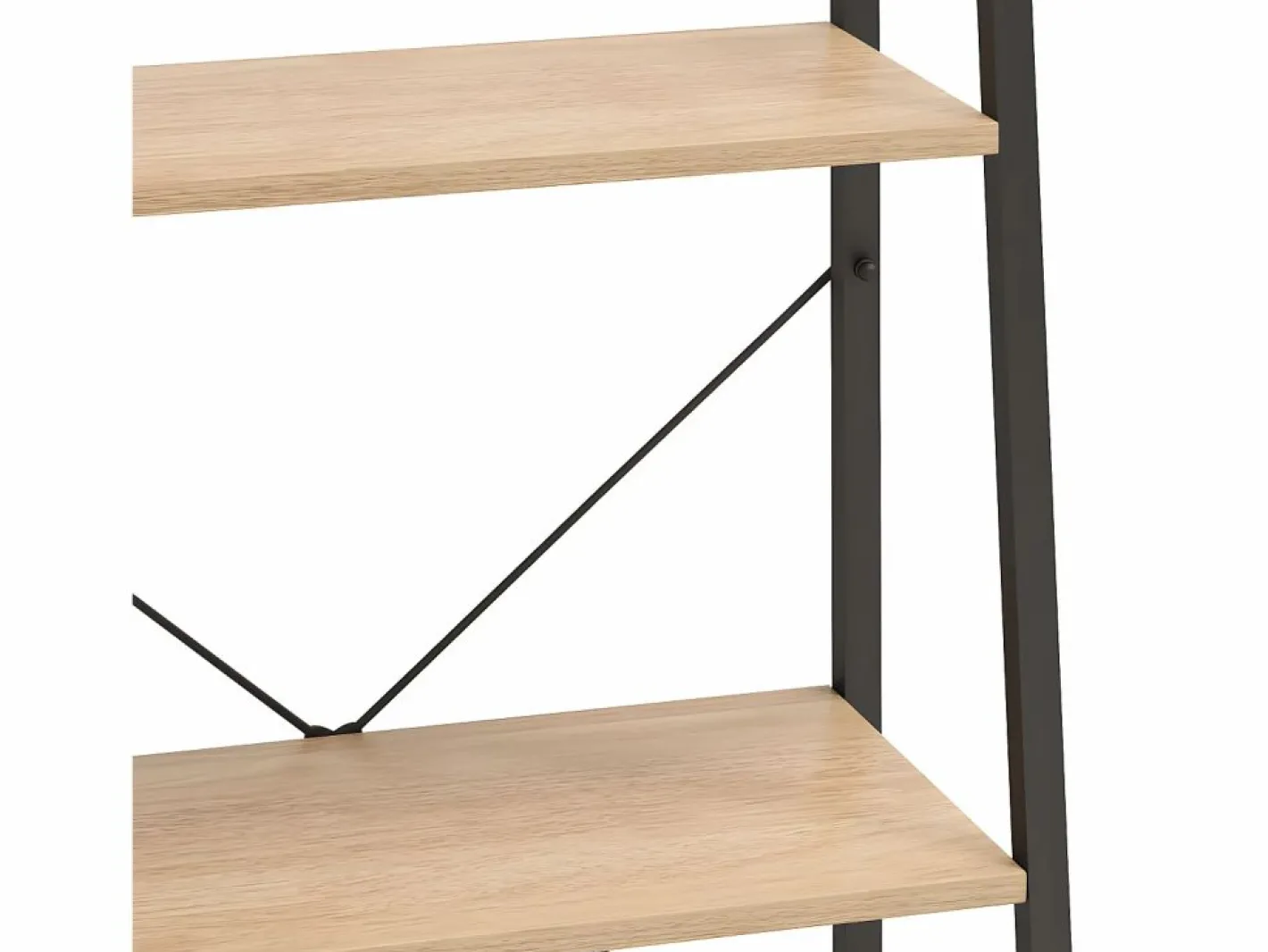 Clicnbuy Estantería|Estantería de pie 3 baldas marrón claro y negro 56x35x108 cm
