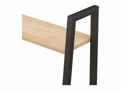 Clicnbuy Estantería|Estantería de pie 4 baldas marrón claro y negro 56x35x140 cm