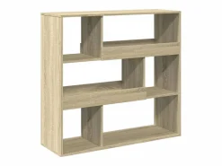 Clicnbuy Librería|Estantería divisor de espacios roble Sonoma 100x33x94,5 cm