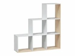 Loungitude Estantería|Estantería escalonada 6 compartimentos y 3 estantes - Al. 110 cm