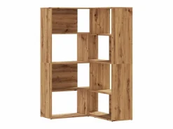 Estantería esquina 4 niveles madera roble artisan 85x85x140 cm^vidaxl Discount