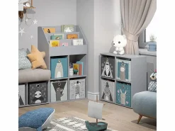 Vicco Estantería infantil 72x31.2x114.2 luigi Gris Outlet