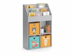 Vicco Estantería infantil 72x31.2x114.2 luigi Gris Outlet