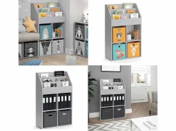 Vicco Estantería infantil 72x31.2x114.2 luigi Gris Outlet
