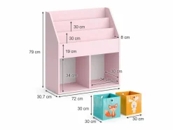 Estantería infantil 72x30.7x79 luigi^Vicco