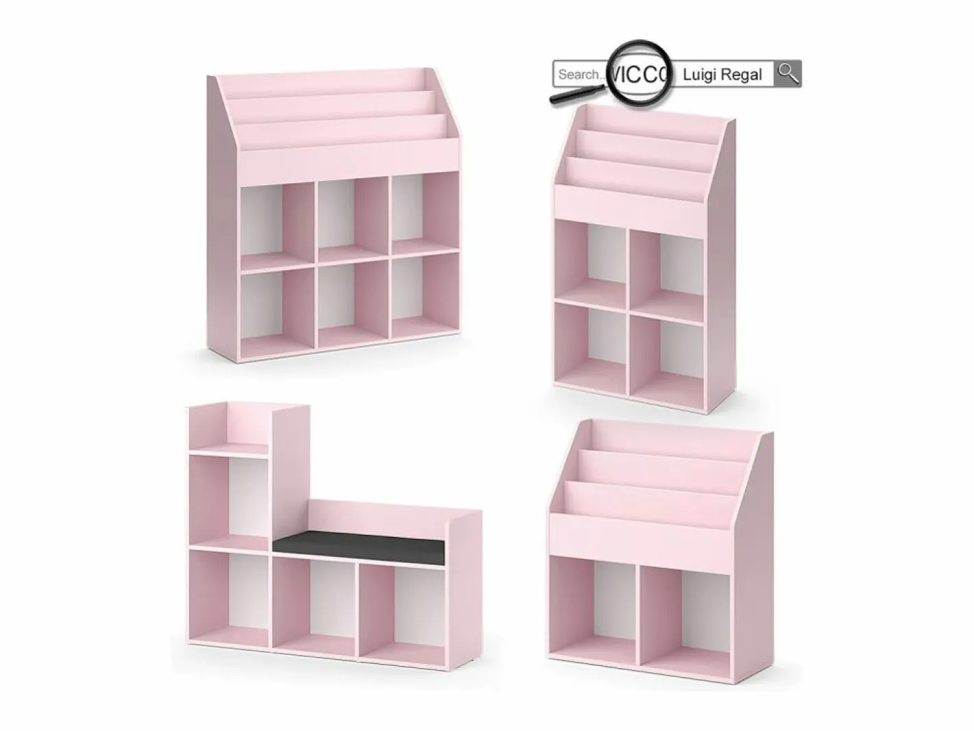 Estantería infantil 72x30.7x79 luigi^Vicco
