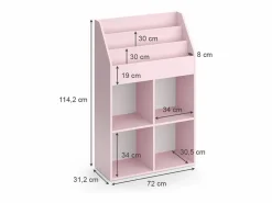 Estantería infantil 72x31.2x114.2 luigi^Vicco Clearance