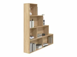 Estantería madera contrachapada color roble Sonoma 155x24x160cm^vidaxl Clearance