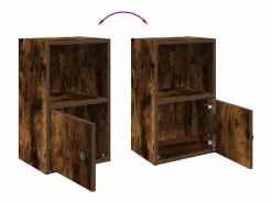 Estantería madera de ingeniería roble ahumado 31x24x52 cm^Clicnbuy Online