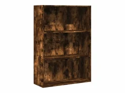 Estantería madera de ingeniería roble ahumado 80x30x114 cm^Clicnbuy Best