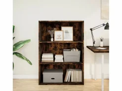 Estantería madera de ingeniería roble ahumado 80x30x114 cm^Clicnbuy Best