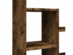 Estantería madera de ingeniería roble ahumado 72x20x120 cm^Clicnbuy