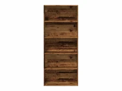 Clicnbuy Estantería madera ingeniería madera envejecida 80x30x189 cm Marru00f3n Clearance