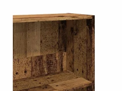 Clicnbuy Estantería madera ingeniería madera envejecida 80x30x189 cm Marru00f3n Clearance