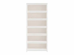 Clicnbuy Estantería madera maciza de pino blanca 80x35x183 cm Blanco Discount