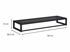 Mueble Perchero|EstanterÃa mural de madera y metal L90 cm GRIF Métal