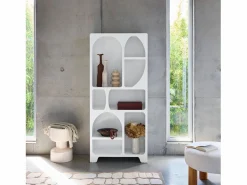 Estantería orgánica de efecto madera con 8 compartimentos^Sweeek Discount