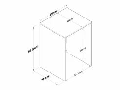 Estantería para lavadora acabado blanco y nogal H91,8 cm - JUNE^Calicosy Clearance