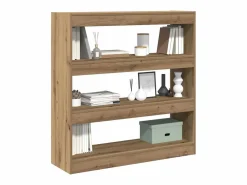 Clicnbuy Estantería para libros Roble artisan 100 x 30 x 103 cm Marru00f3n New