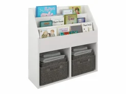 Estantería para revistas Lugo, , 72 x 31 x 79 cm Blanco Clearance