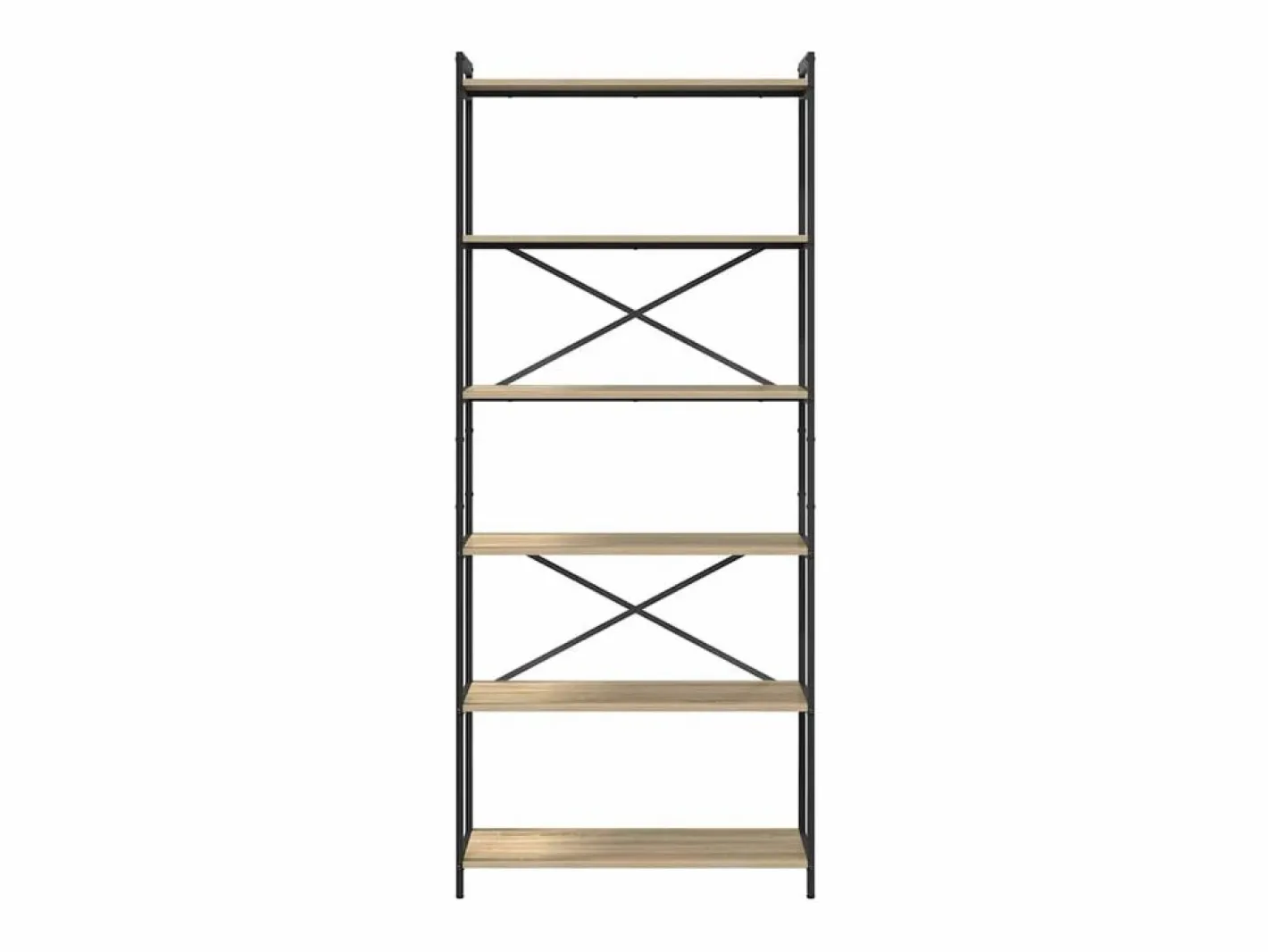 Clicnbuy Estantería Roble Sonoma 80 x 30 x 188 cm Madera contrachapada Color natural claro Clearance