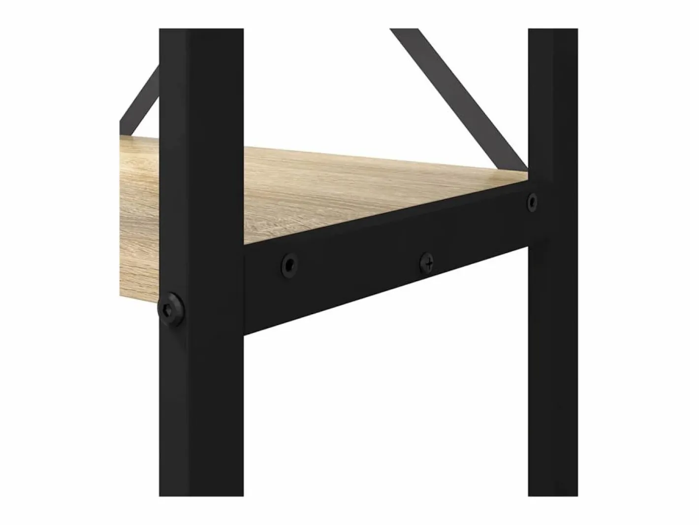 Clicnbuy Estantería Roble Sonoma 80 x 30 x 188 cm Madera contrachapada Color natural claro Clearance