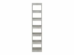 vidaxl Estantería/divisor de espacios hormigón 40x30x198 cm Gris