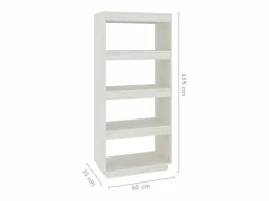 Estantería/divisor de espacios madera pino 60x35x135 cm^vidaxl Clearance