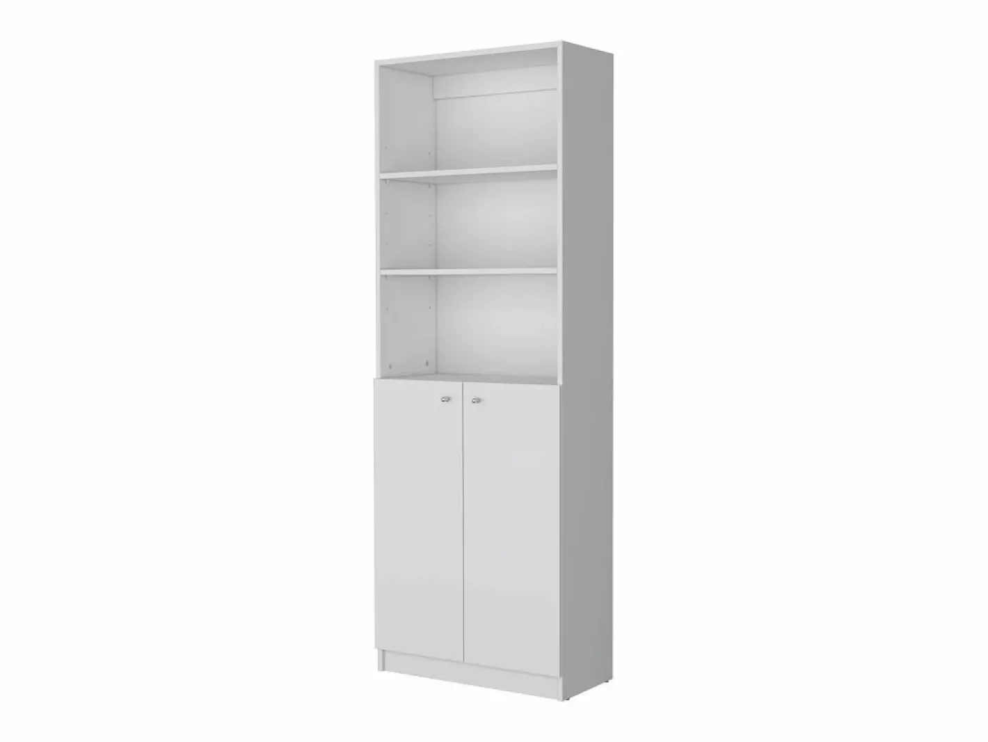 TuHome Estanteria Recta Home en Melamina con 2 puertas y 3 estantes , 180.59 cm X 62.78 cm X 29.89 cm , Blanco Sale