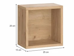 Estantes de baño roble dorado 25x15x25 senyo^Vicco New