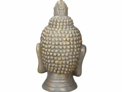Estatua cabeza de Buda 74,5 cm aspecto bronce en poliresina^ECD Germany Clearance