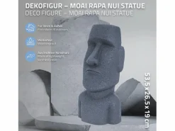 Estatua Isla de Pascua Moai Rapa Nui cabeza escultura^ECD Germany