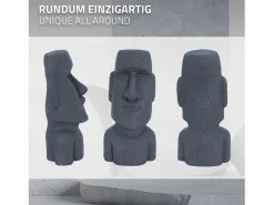 Estatua Isla de Pascua Moai Rapa Nui cabeza escultura^ECD Germany