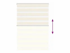 Clicnbuy Estor cebra mármol tejido ancho 90,9 cm poliéster Beige