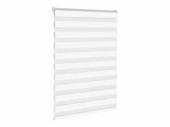 Clicnbuy Estor cebra 110x150 cm tejido ancho 105,9 cm poliéster Blanco Outlet