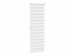 Clicnbuy Estor cebra 90x200 cm tejido ancho 85,9 cm poliéster Blanco Discount