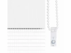 Clicnbuy Estor cebra 140x200 cm tejido ancho 135,9 cm poliéster Blanco Best
