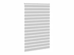 Clicnbuy Estor cebra claro 145x200cm tejido ancho 140,9cm poliéster Gris Outlet