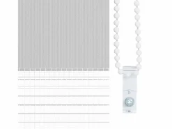 Clicnbuy Estor cebra claro 125x100cm tejido ancho 120,9cm poliéster Gris